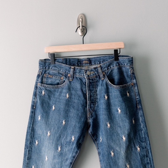 Polo Ralph Lauren Sullivan Slim-Fit Tapered Leg Embroidered Pony Stretch Jeans - Picture 3 of 13